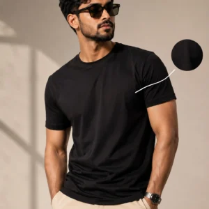 Men’s Premium Classic Black Cotton T-Shirt
