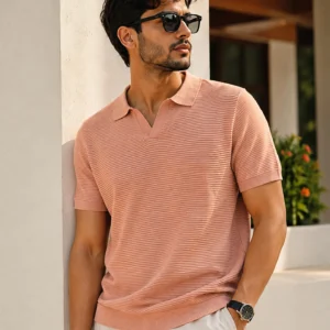best Peach Signature Knitted Polo in bangladesh
